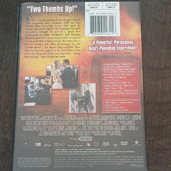 Ladder 49 DVD Full Screen Edition - Picture 2 of 2